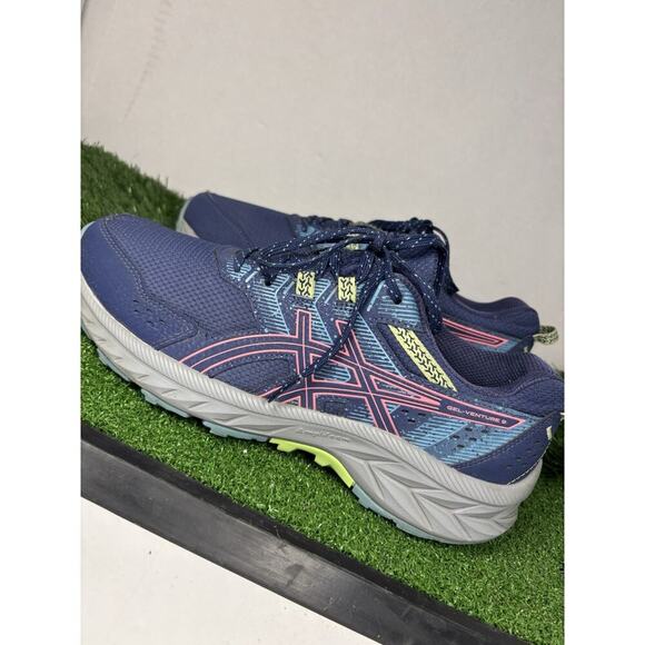 Asics Women's Gel-Venture 8 Blue Pink Athletic Trail Running Shoes Size US 8.0 - Picture 1 of 7